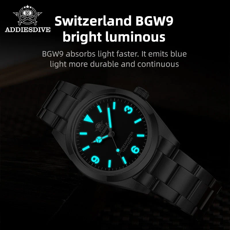 Addiesdive 36mm Sapphire Crystal Quartz Watch AD2023 - Image 4