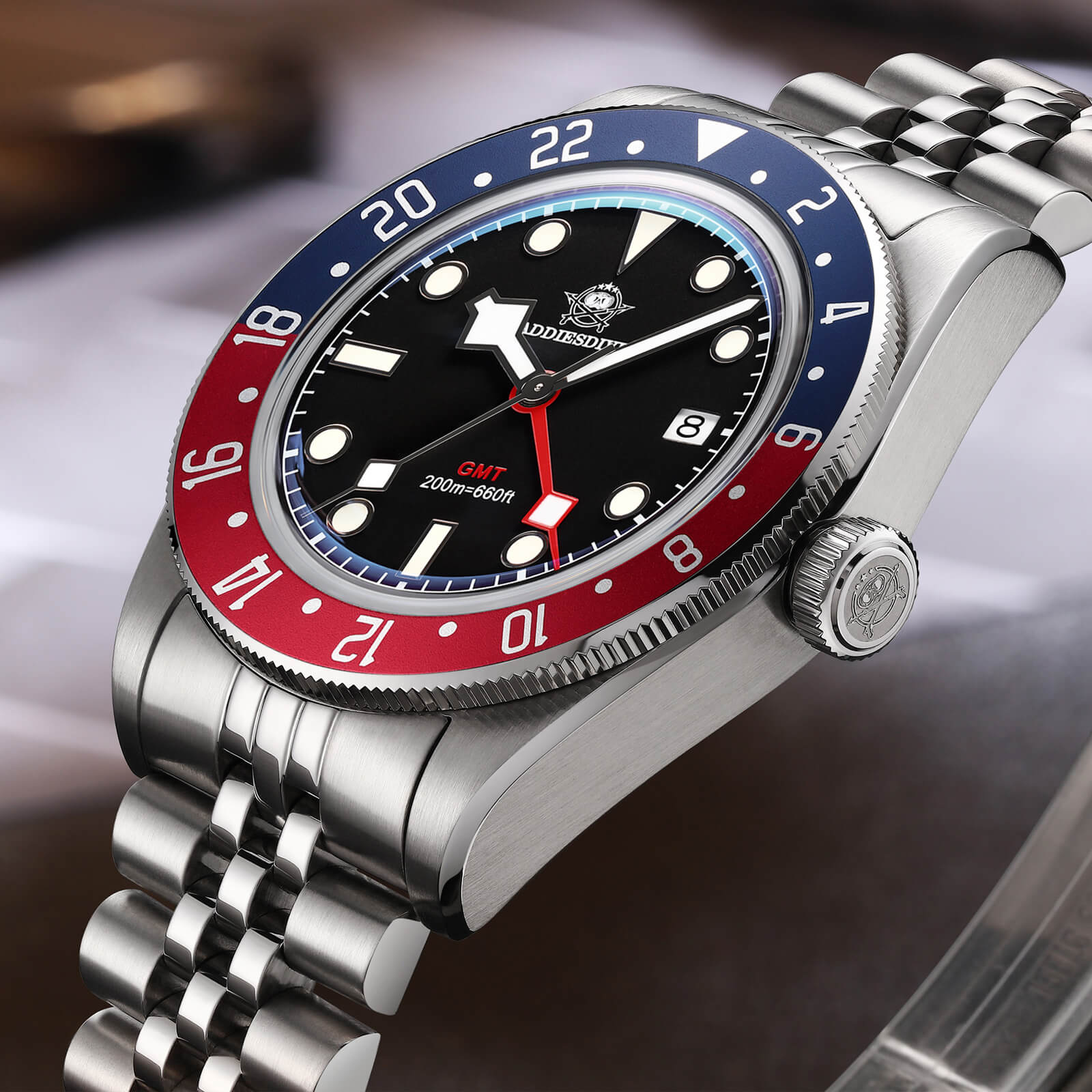 ADDIESDIVE 39mm BB58 GMT Quartz Watch AD2044 - Image 3