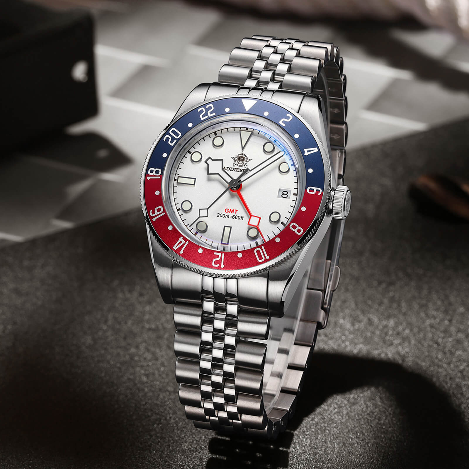 ADDIESDIVE 39mm BB58 GMT Quartz Watch AD2044 - Image 7