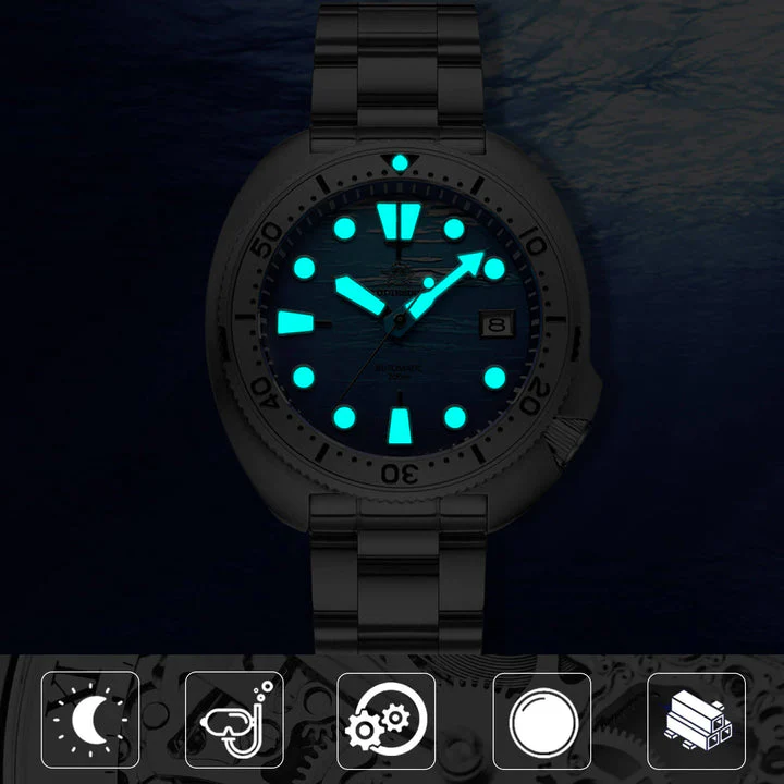 Addiesdive 3D Deep Sea Turtle Dial Dive Watch AD2045 - Image 3