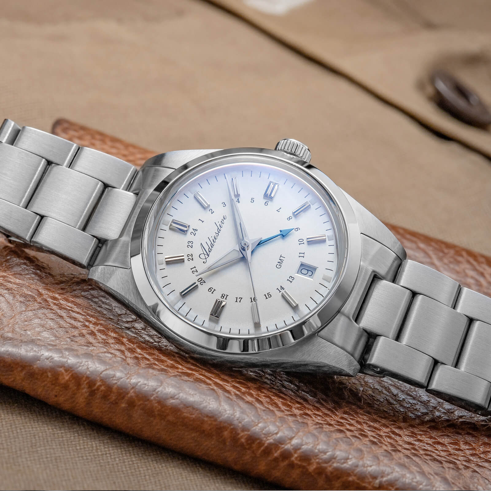 Addiesdive Elegance Collection GMT Quartz Watch AD2065 - Image 12