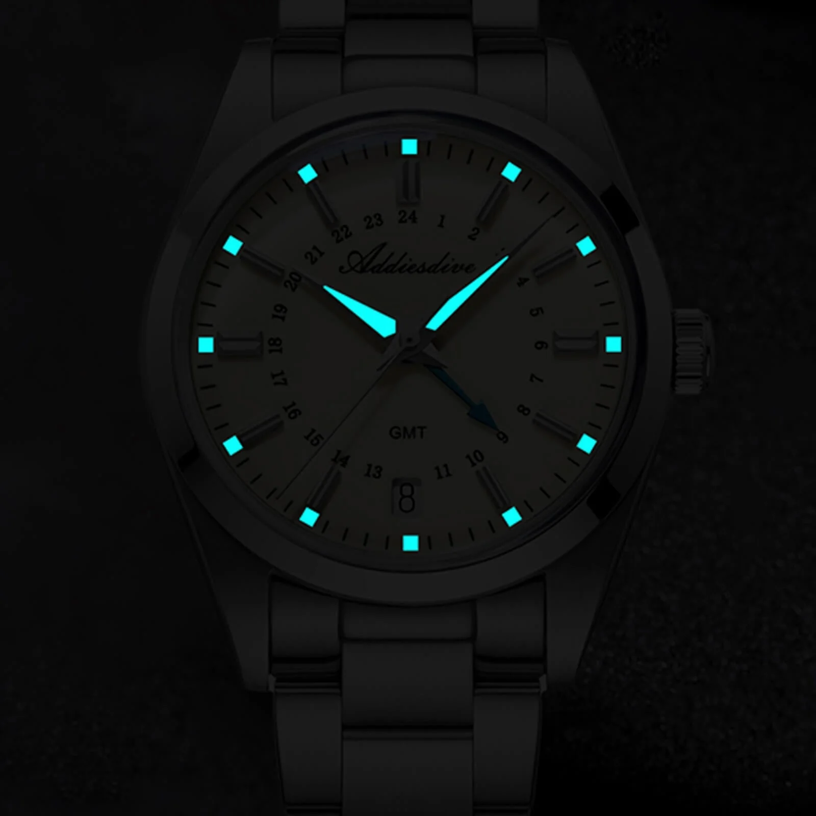 Addiesdive Elegance Collection GMT Quartz Watch AD2065 - Image 15