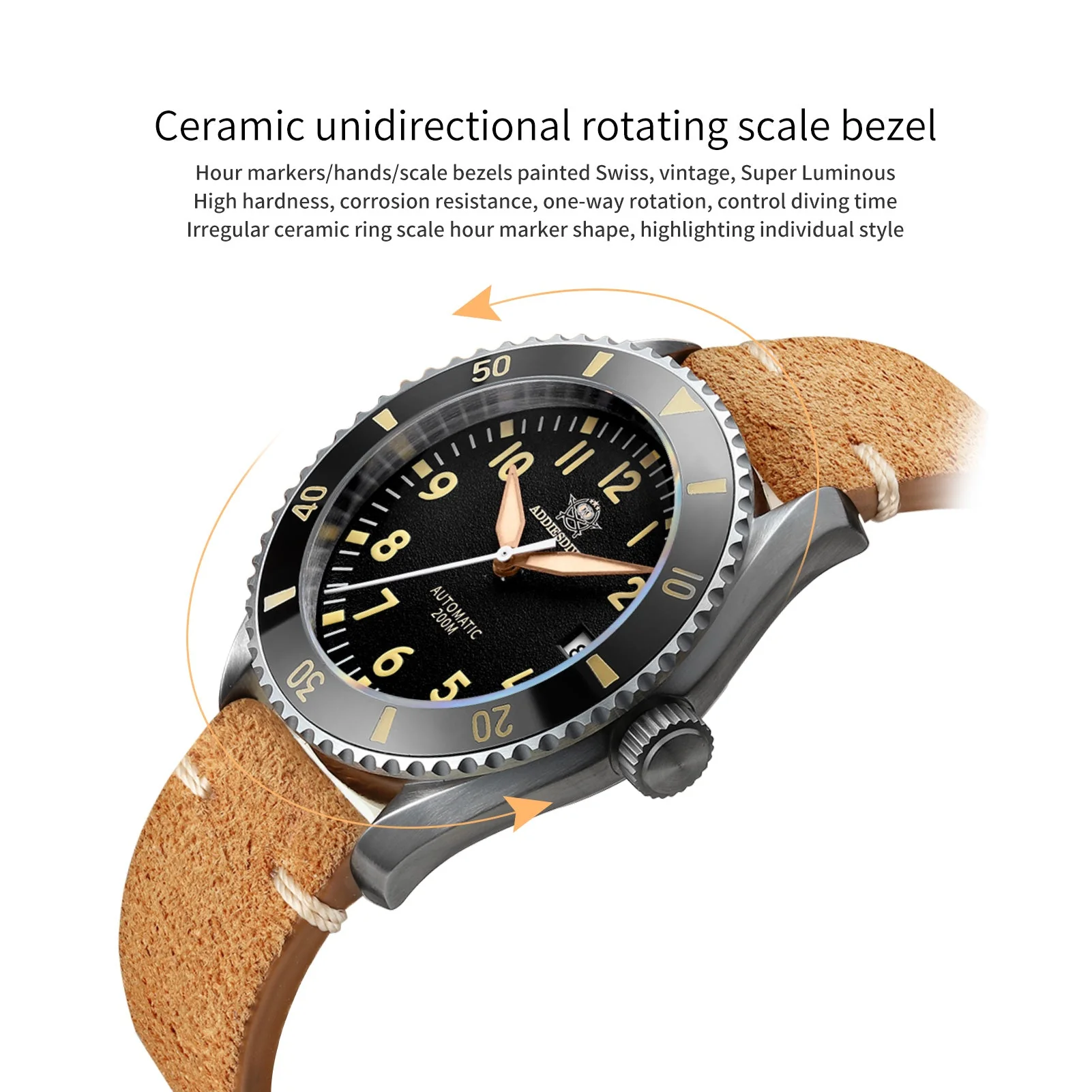 Addiesdive 40mm Dive Watch Automatic Watch - Image 4
