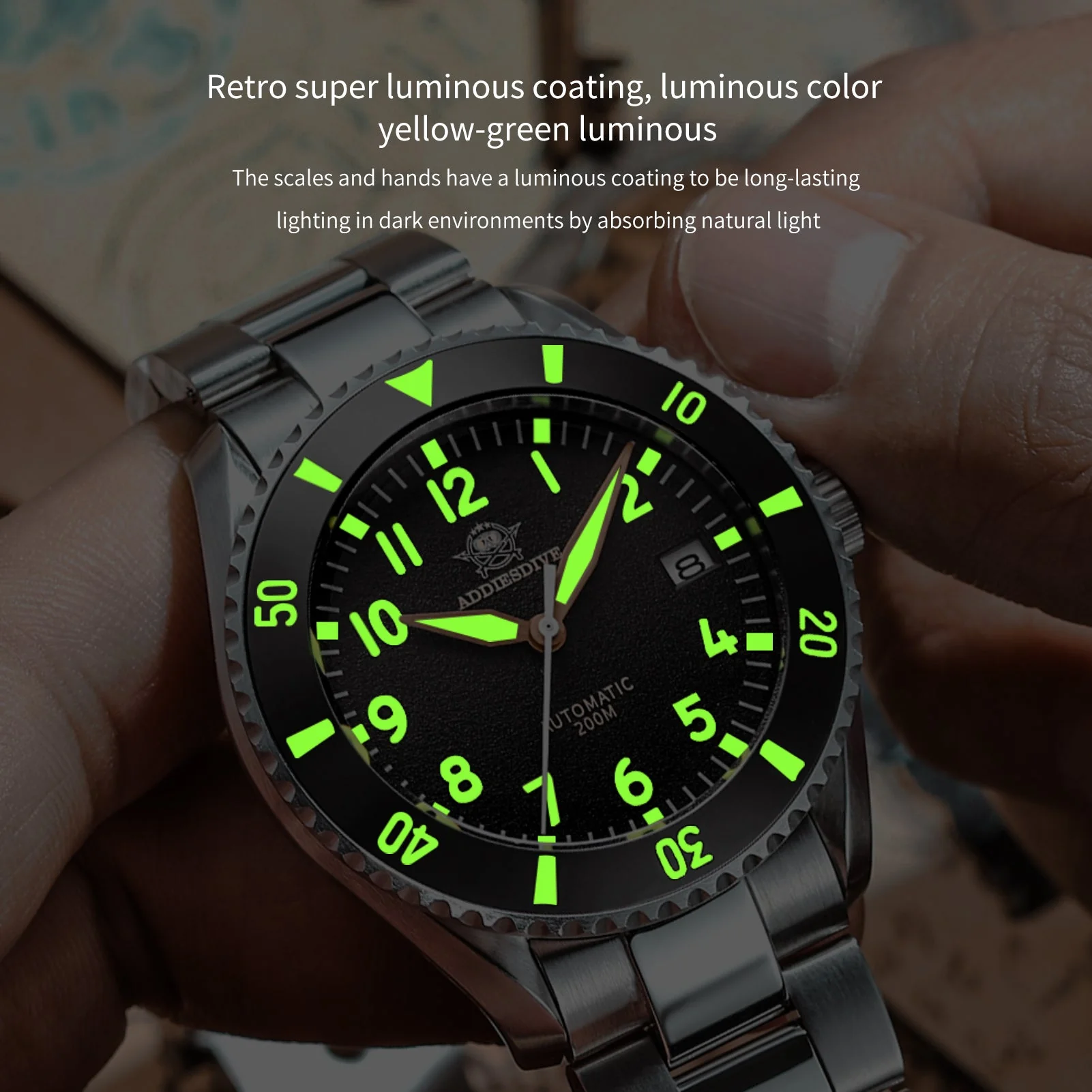 Addiesdive 40mm Dive Watch Automatic Watch - Image 6