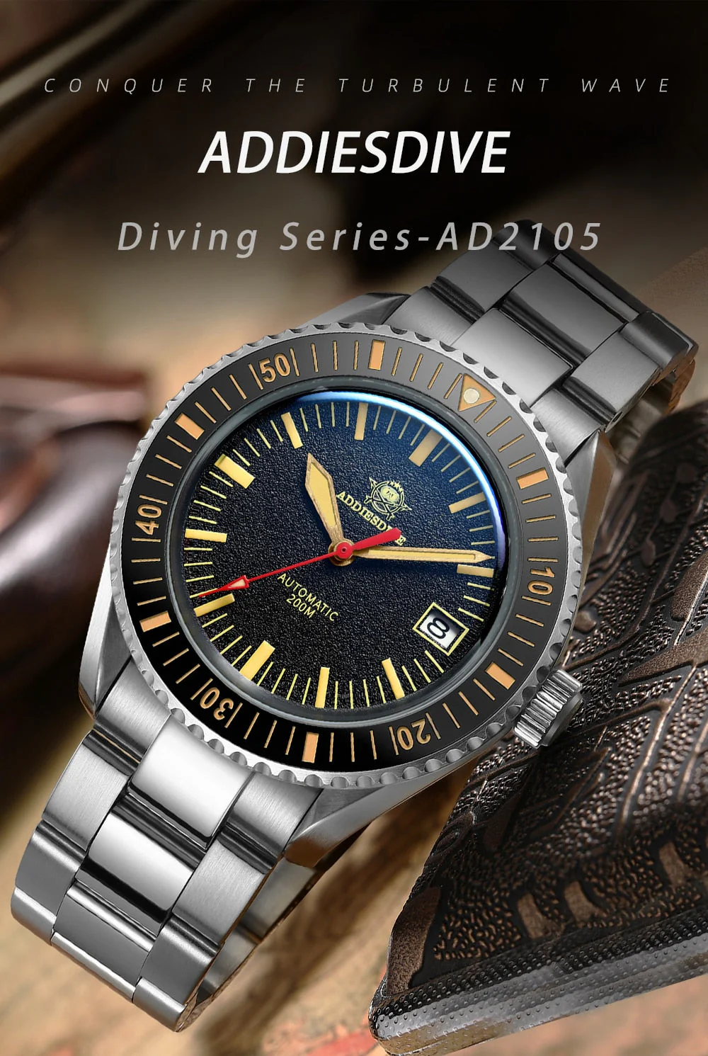 Addiesdive Pot Cover Diver Watch AD2105 - Image 7