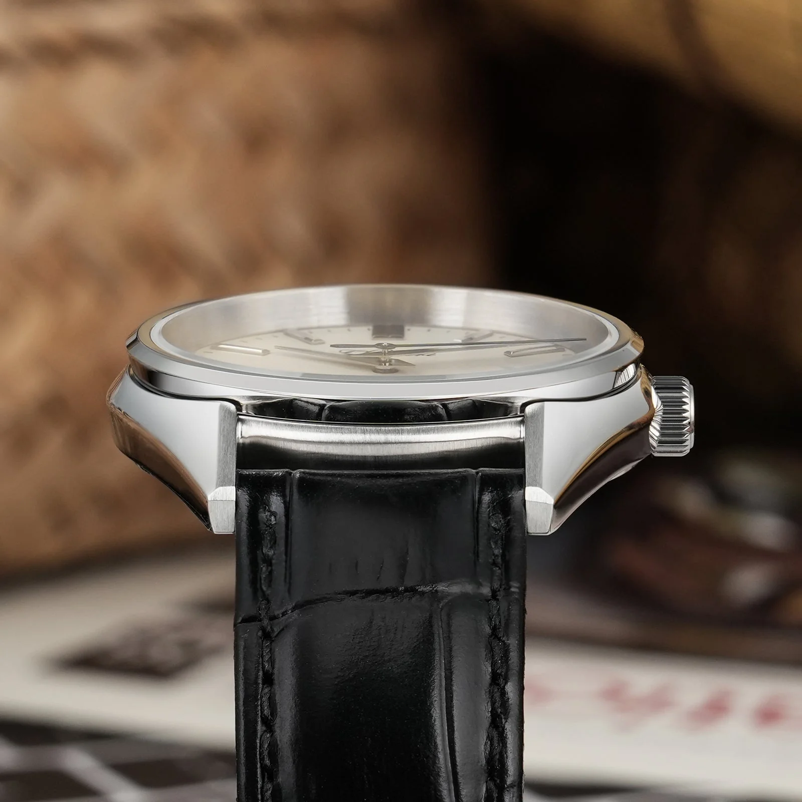 Chameri 37mm VH31 Sweep Second Quartz Watch GS04 - Image 8