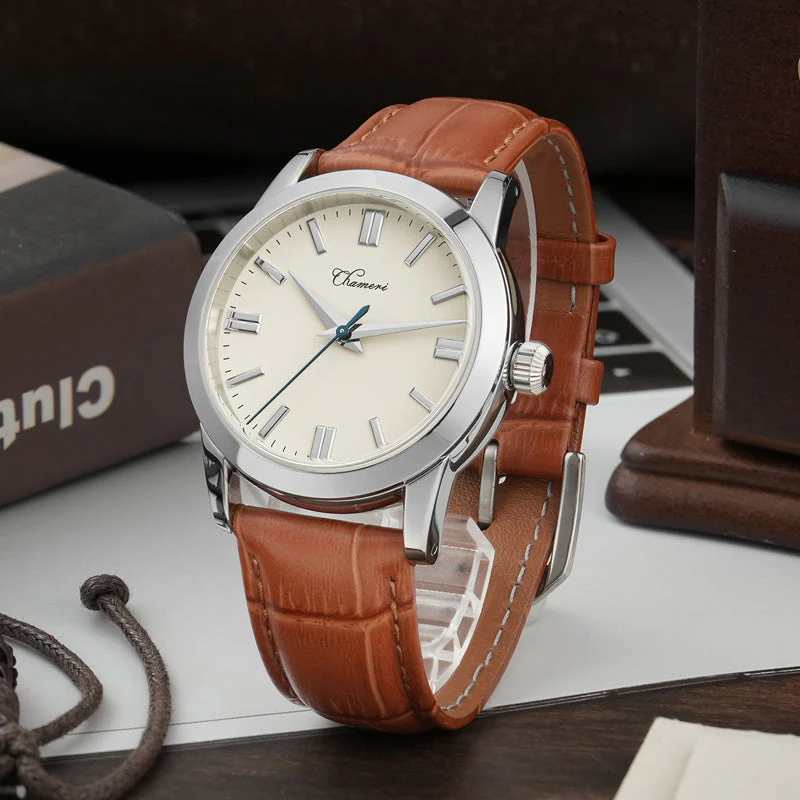 Chameri 37mm VH31 Sweep Second Quartz Watch GS03 - Image 2
