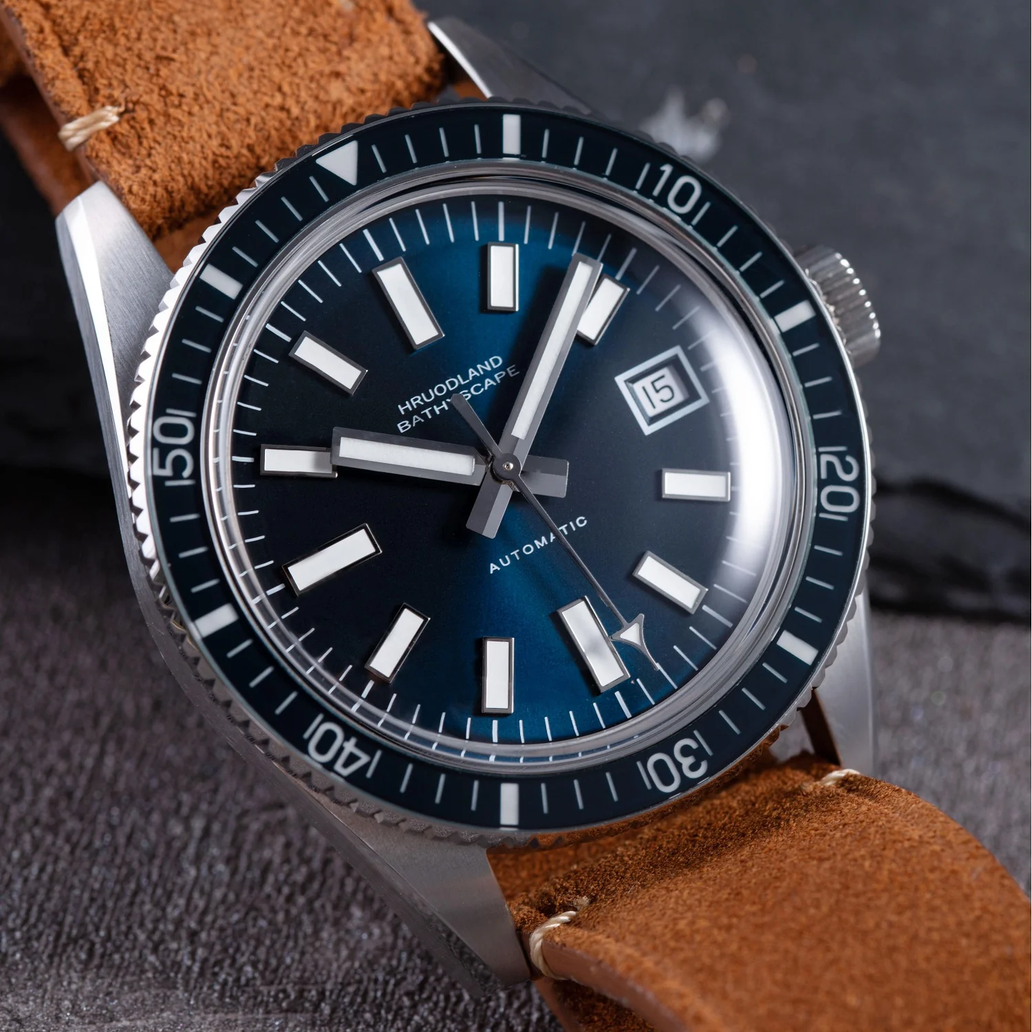 Hruodland 40mm Vintage Diver Watch F031 - Image 2