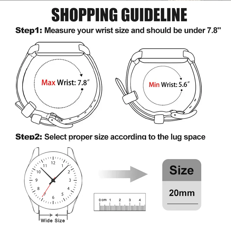 Leather Nylon Canvas Strap Watchband - Image 5