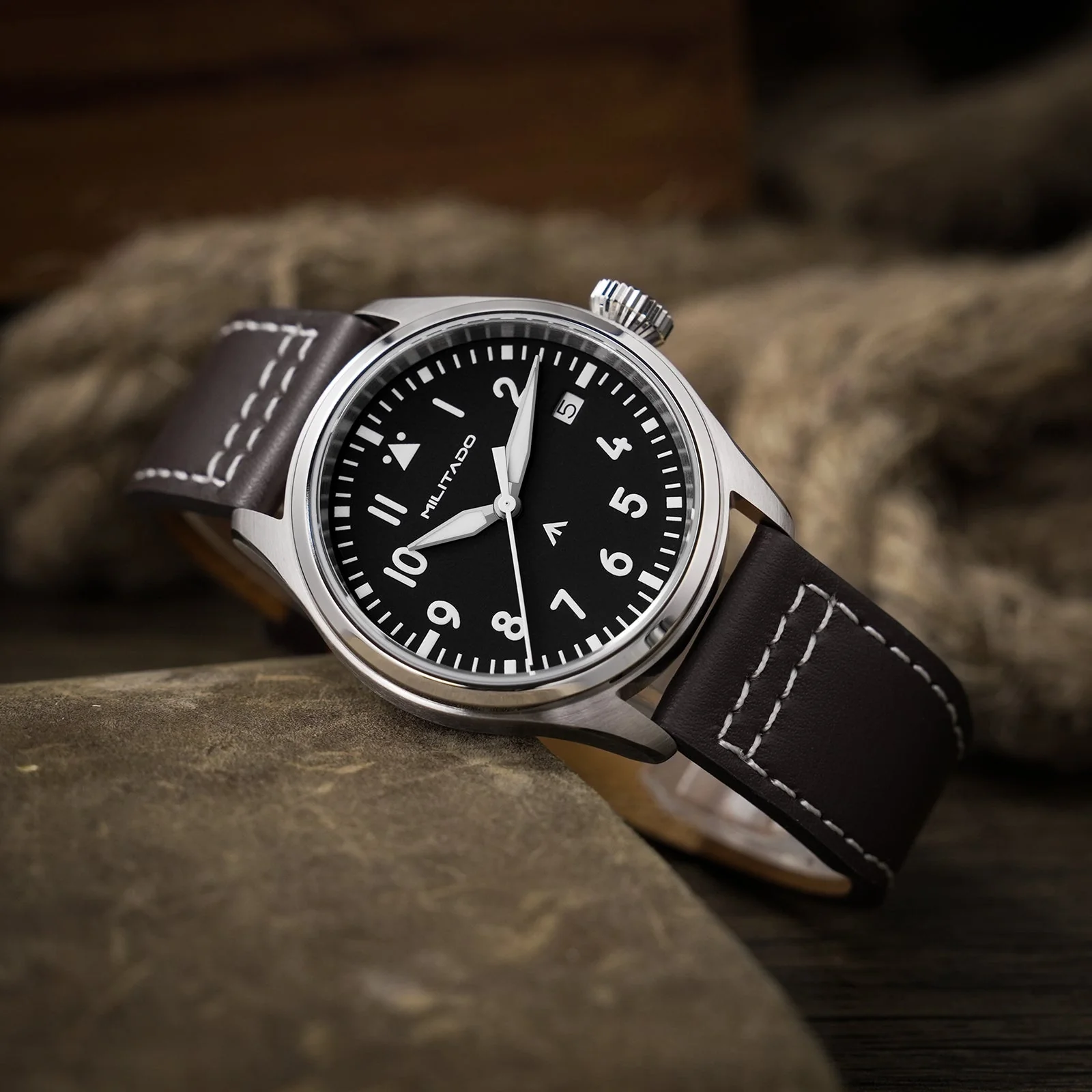 Militado 37mm Pilot Watch ML21 - Image 8