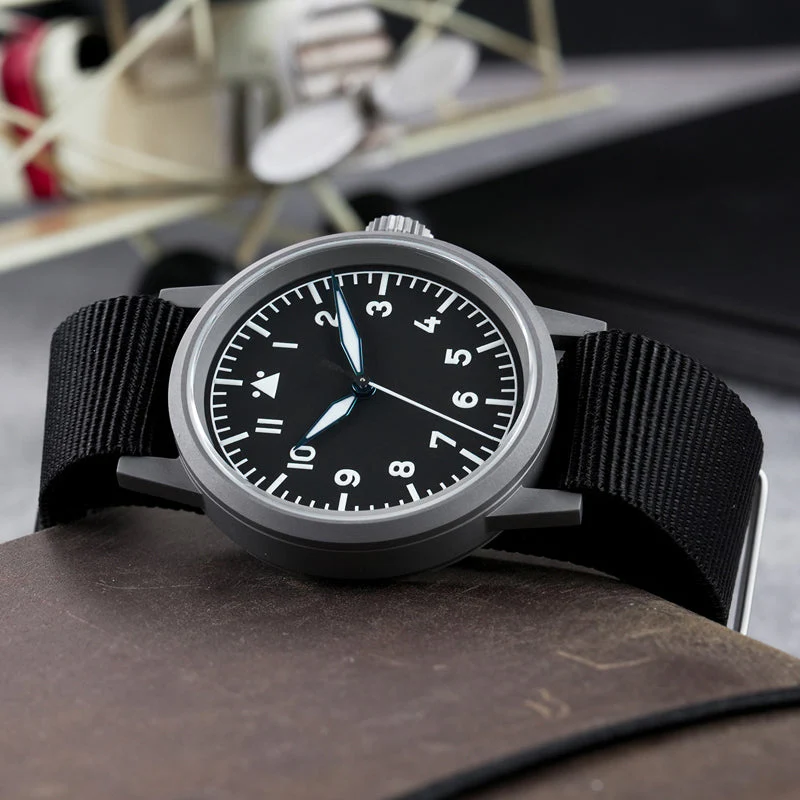 Militado 37mm Sapphire Crystal Retro Flieger Pilot Watch Ml10 V2 - Image 39