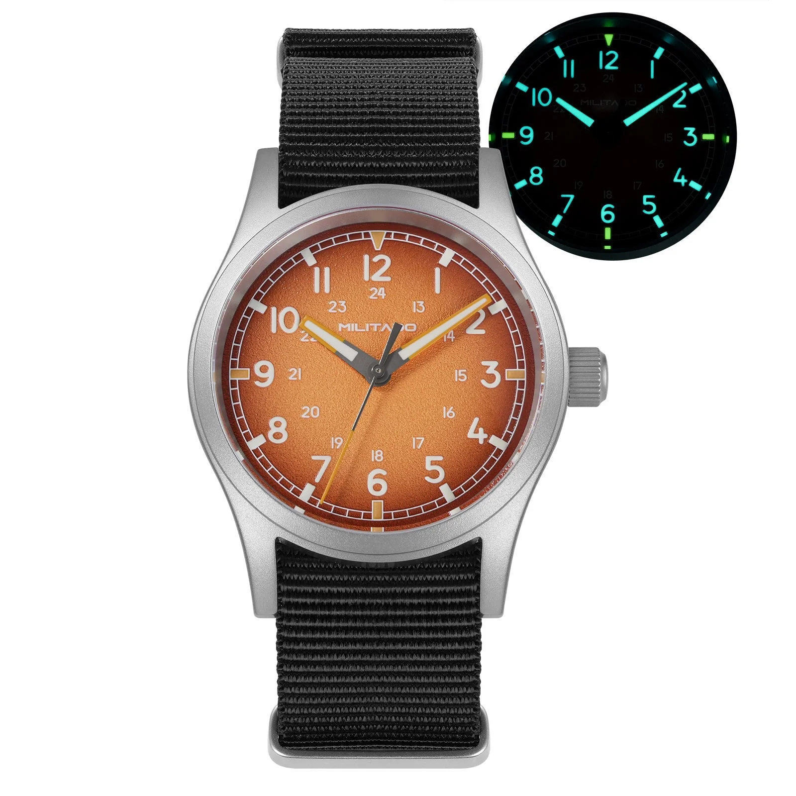 Militado 38mm Military Watch VH31 Sweeping Hand Movt Watch ML24 - Image 11