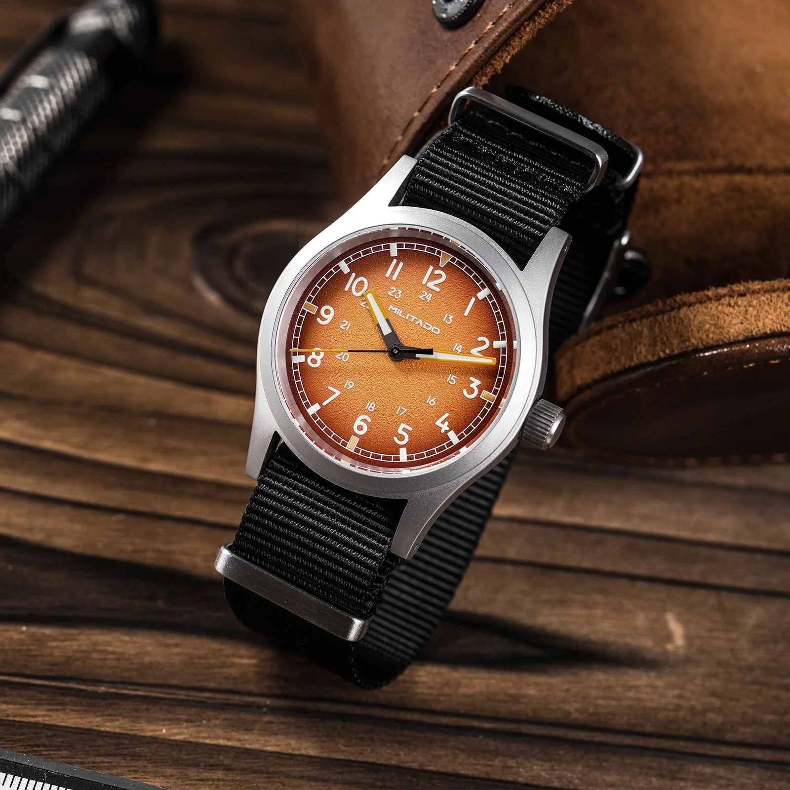Militado 38mm Military Watch VH31 Sweeping Hand Movt Watch ML24 - Image 16