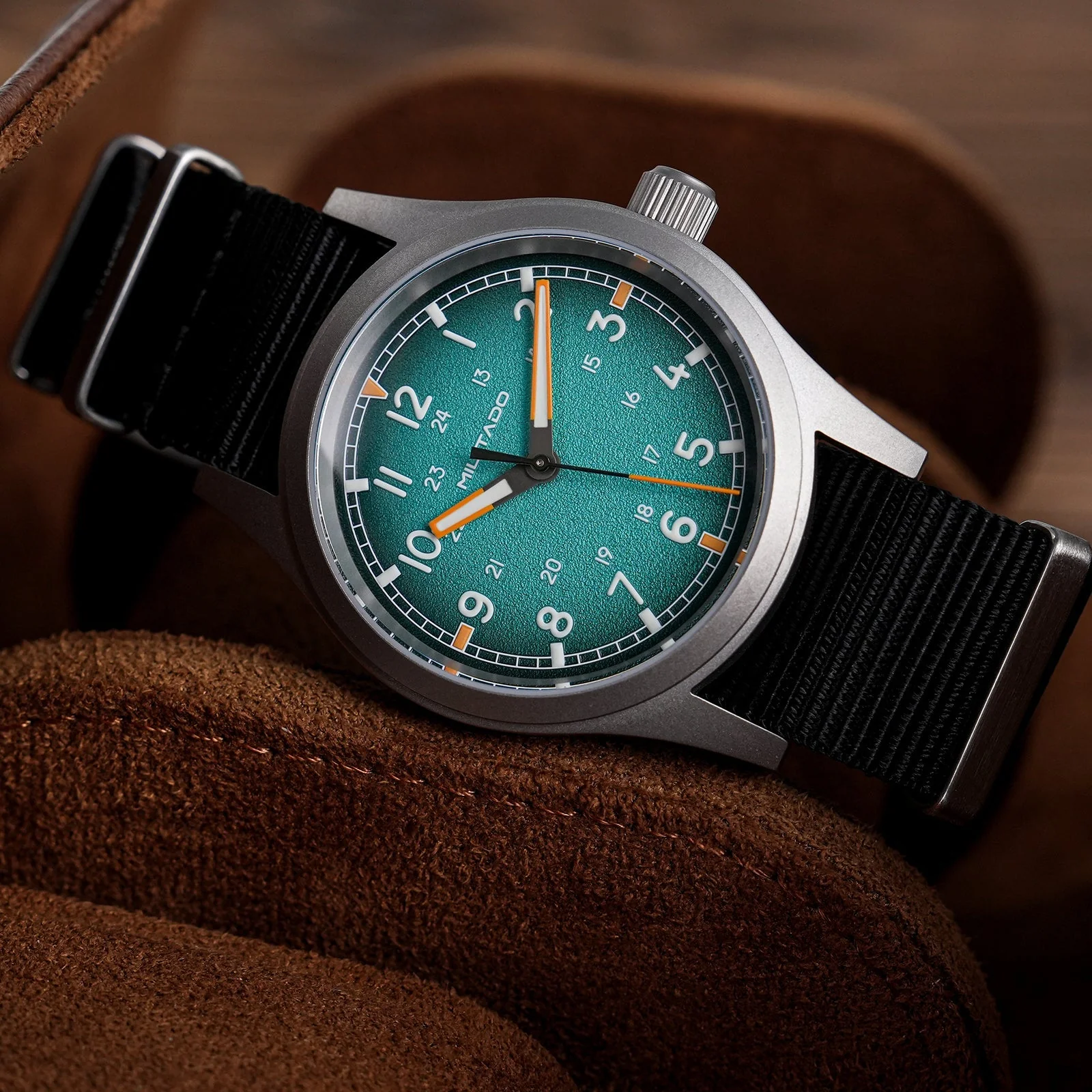 Militado 38mm Military Watch VH31 Sweeping Hand Movt Watch ML24 - Image 4