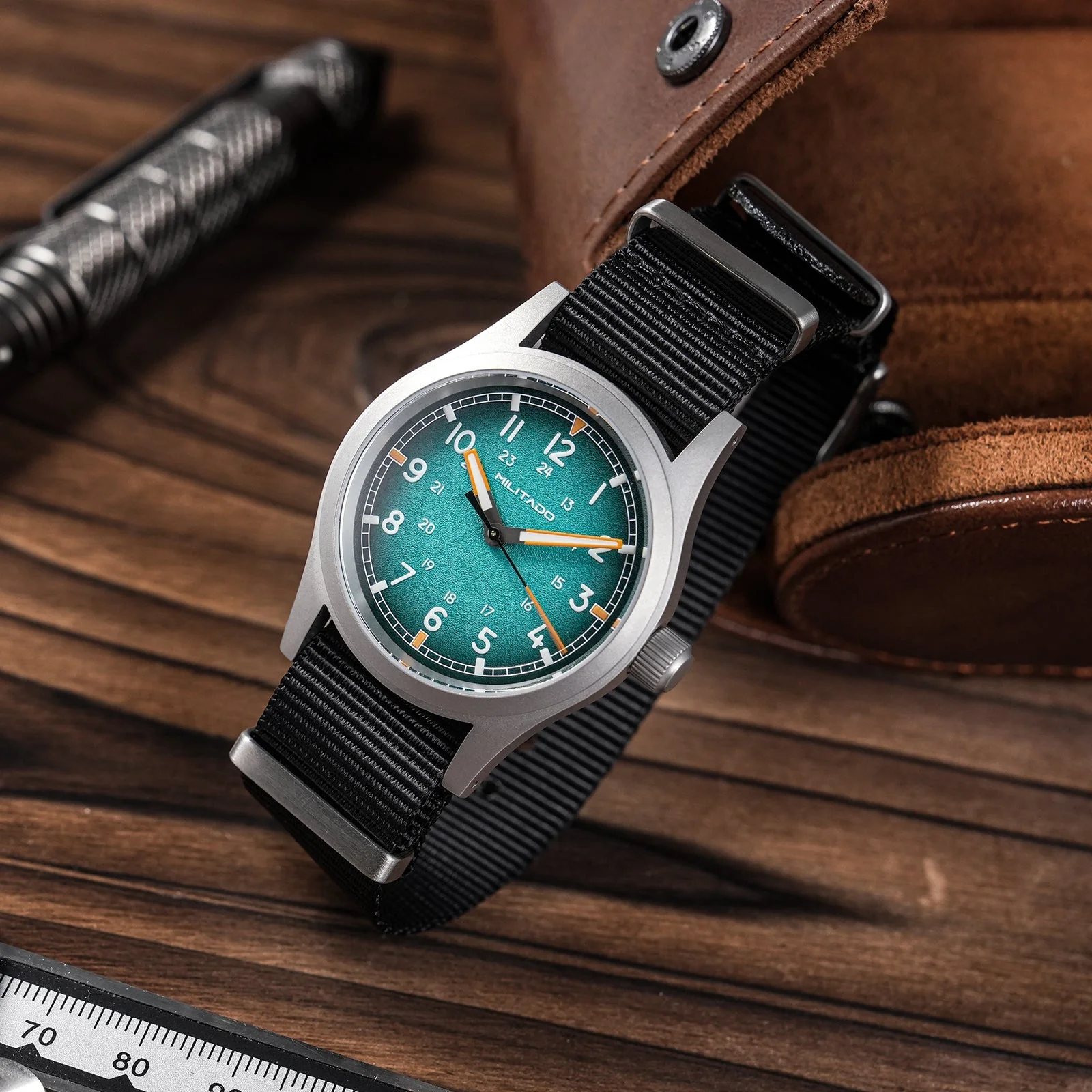 Militado 38mm Military Watch VH31 Sweeping Hand Movt Watch ML24 - Image 5