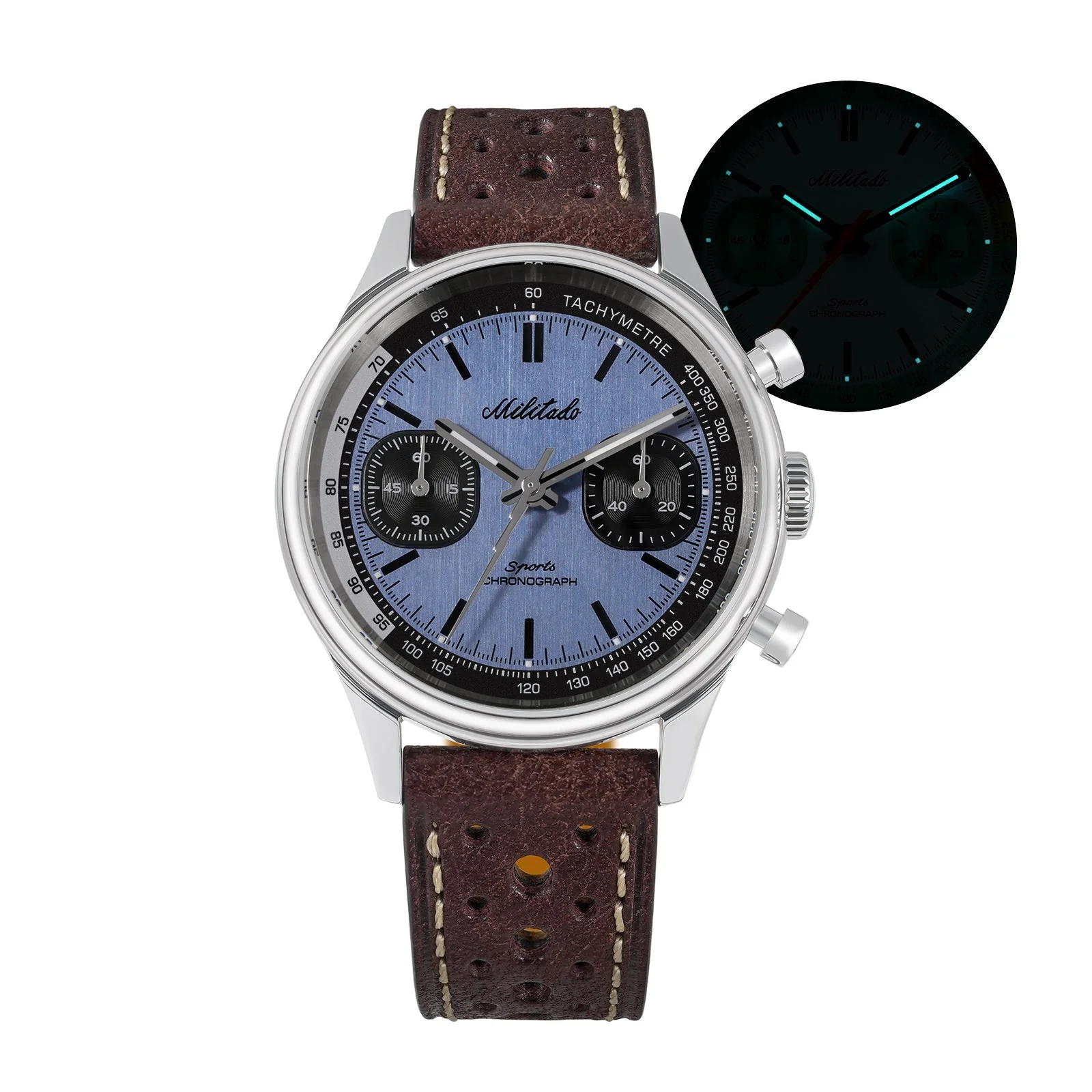 Militado Miyota 6S21 Chronograph Watch 40mm Men Watch ML23 - Image 17