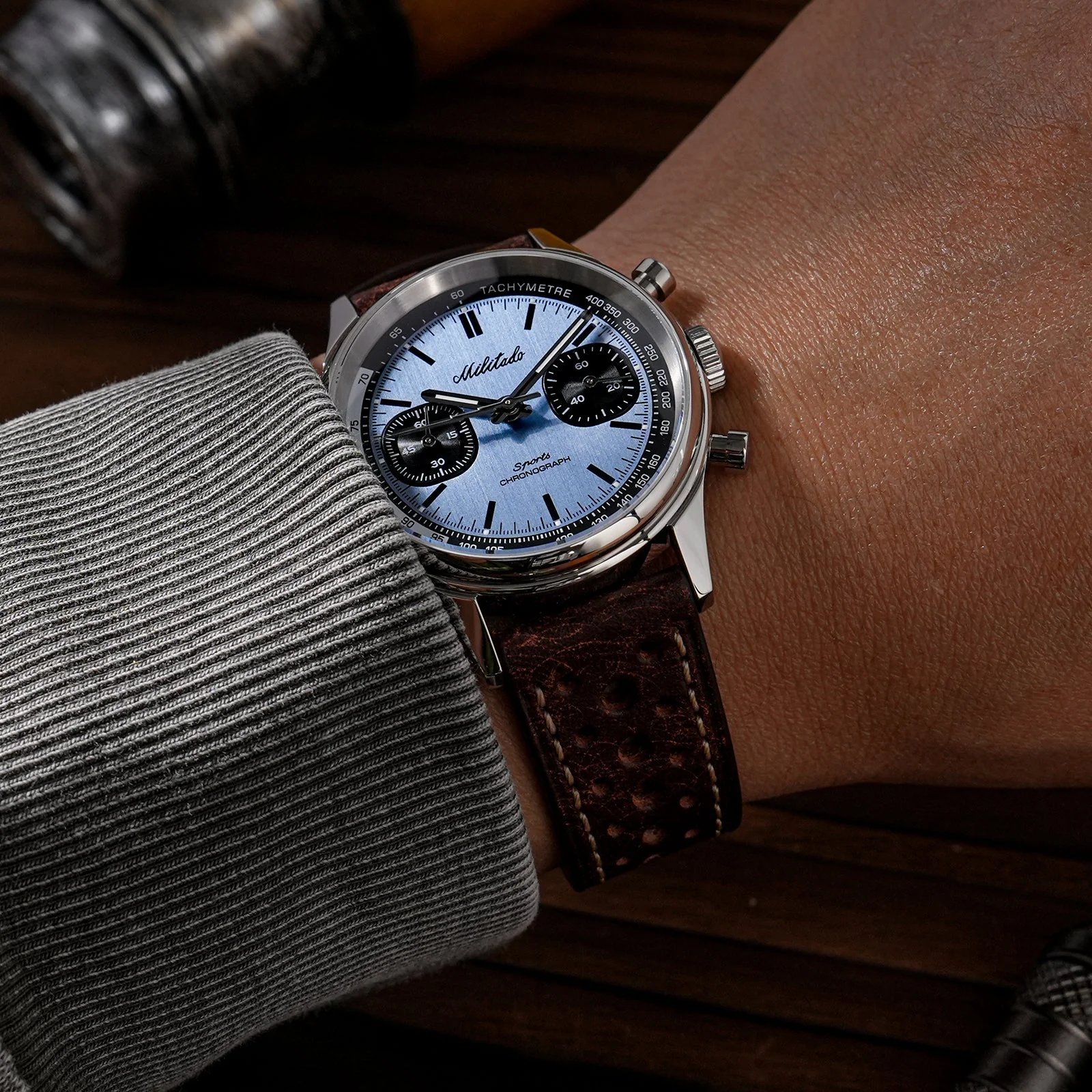 Militado Miyota 6S21 Chronograph Watch 40mm Men Watch ML23 - Image 18