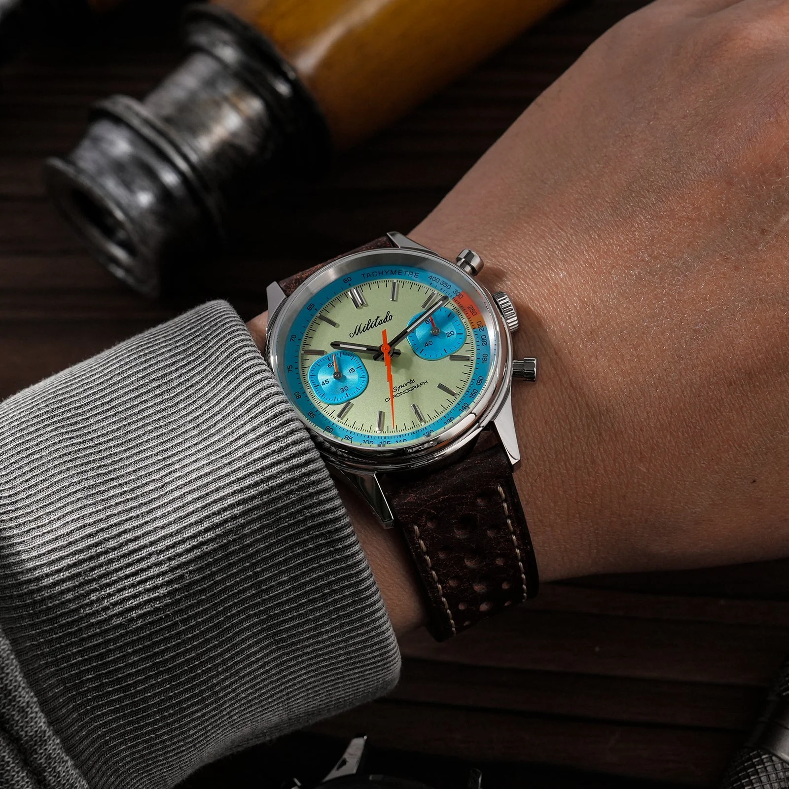 Militado Miyota 6S21 Chronograph Watch 40mm Men Watch ML23 - Image 30