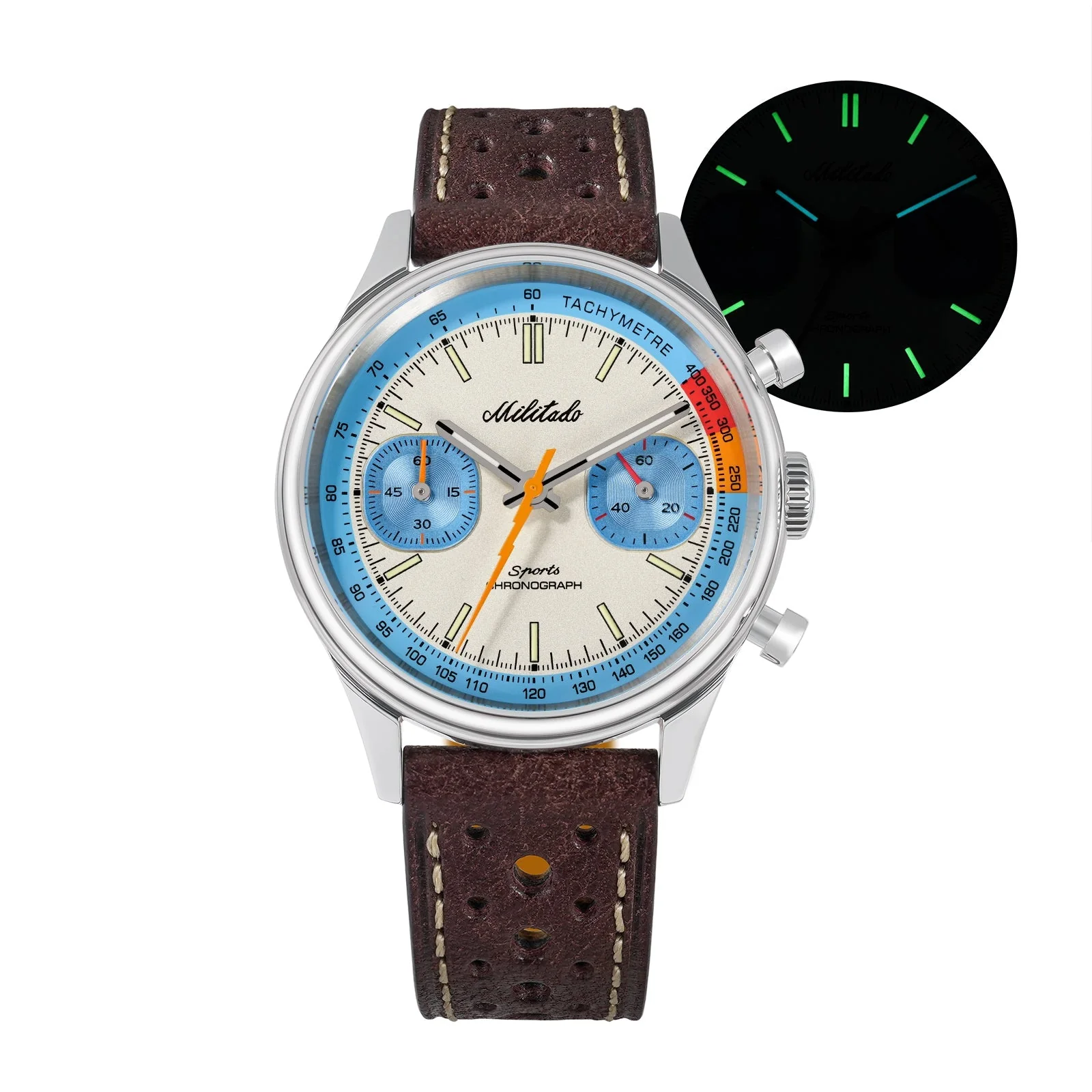 Militado Miyota 6S21 Chronograph Watch 40mm Men Watch ML23 - Image 32