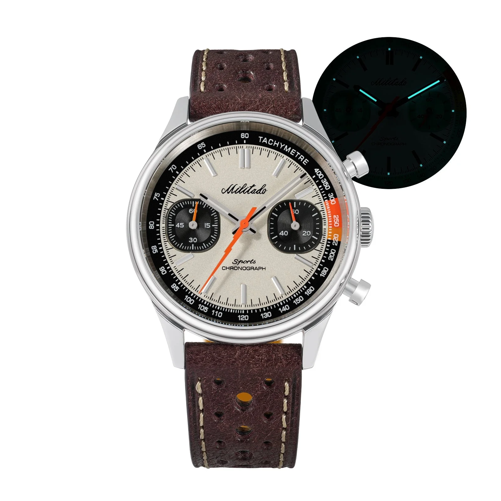 Militado Miyota 6S21 Chronograph Watch 40mm Men Watch ML23 - Image 33