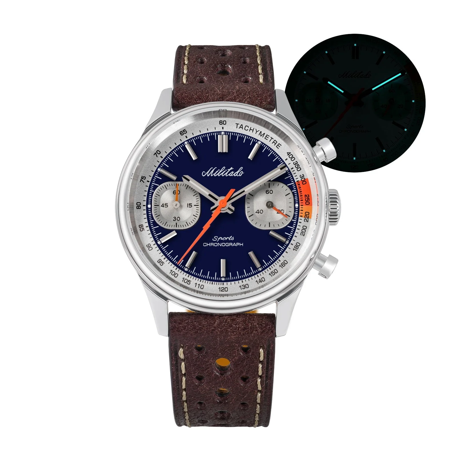 Militado Miyota 6S21 Chronograph Watch 40mm Men Watch ML23 - Image 34
