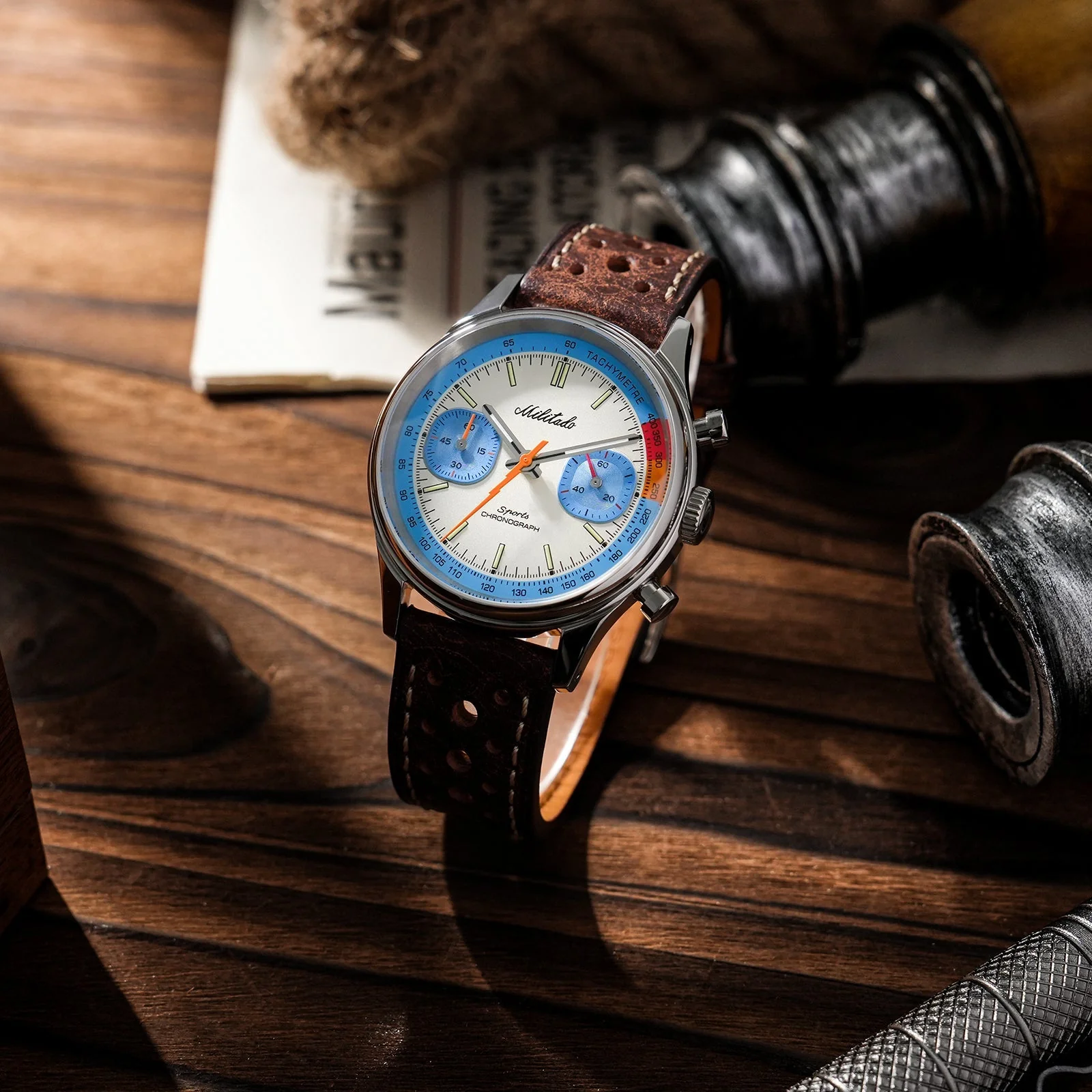 Militado Miyota 6S21 Chronograph Watch 40mm Men Watch ML23 - Image 40