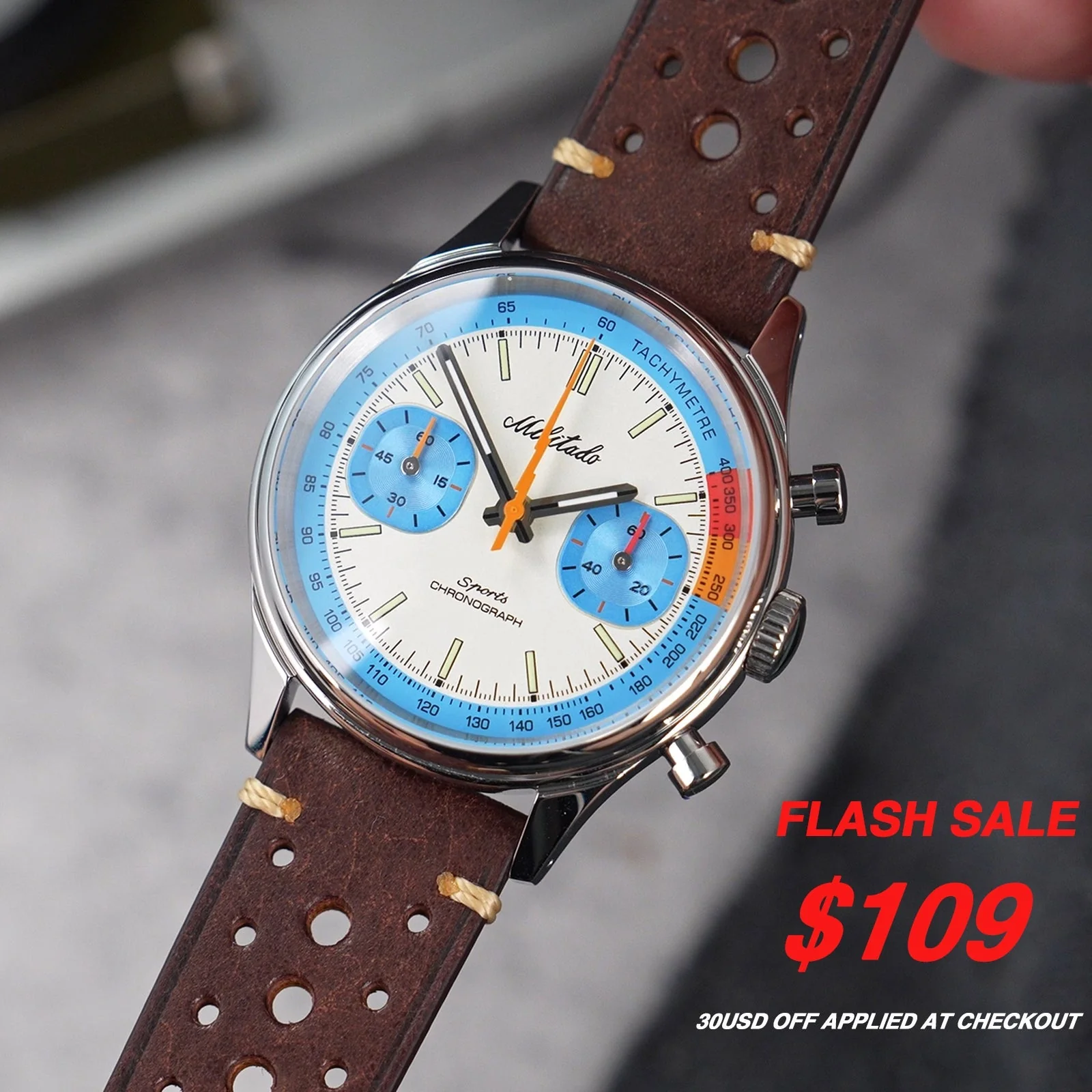 Militado Miyota 6S21 Chronograph Watch 40mm Men Watch ML23 - Image 56
