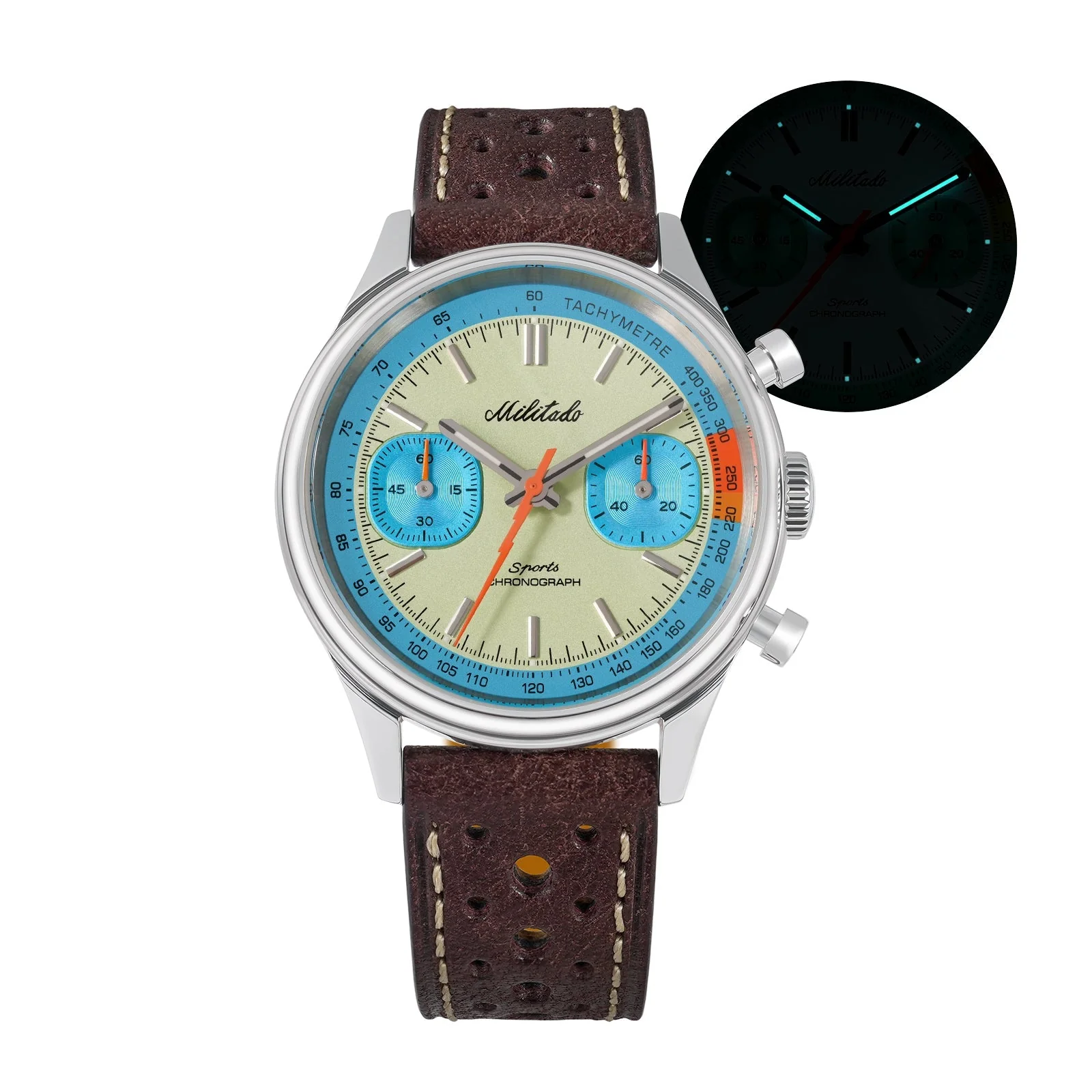 Militado Miyota 6S21 Chronograph Watch 40mm Men Watch ML23 - Image 7