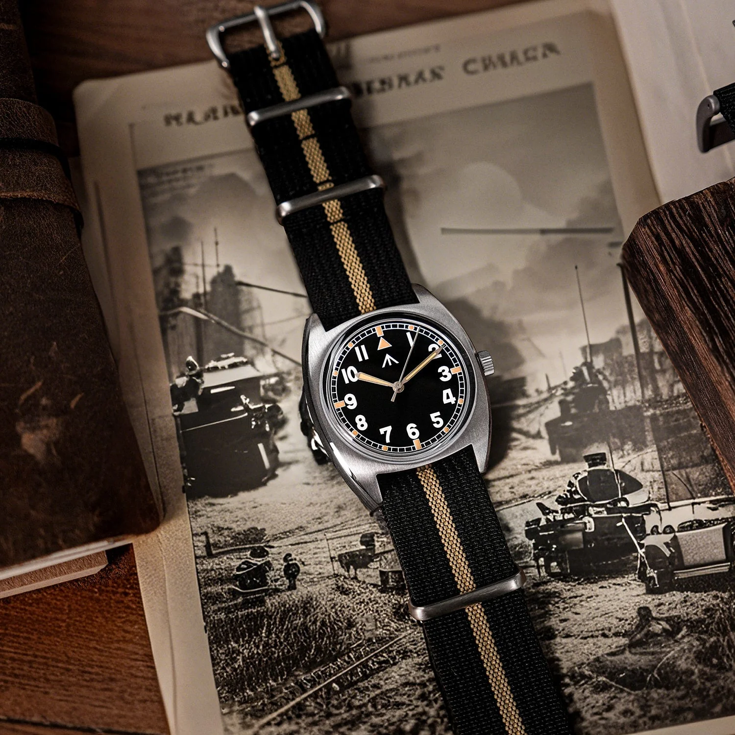 Militado Vintage 36mm Military Watch W10 Remake ML17 - Image 15