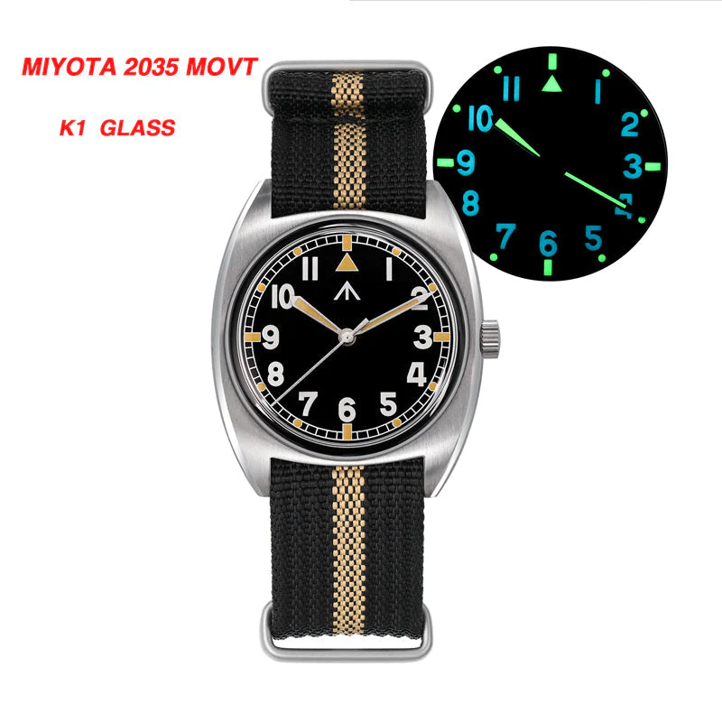Militado Vintage 36mm Military Watch W10 Remake ML17 - Image 33