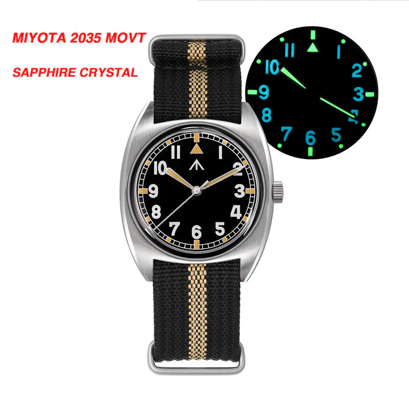Militado Vintage 36mm Military Watch W10 Remake ML17 - Image 35