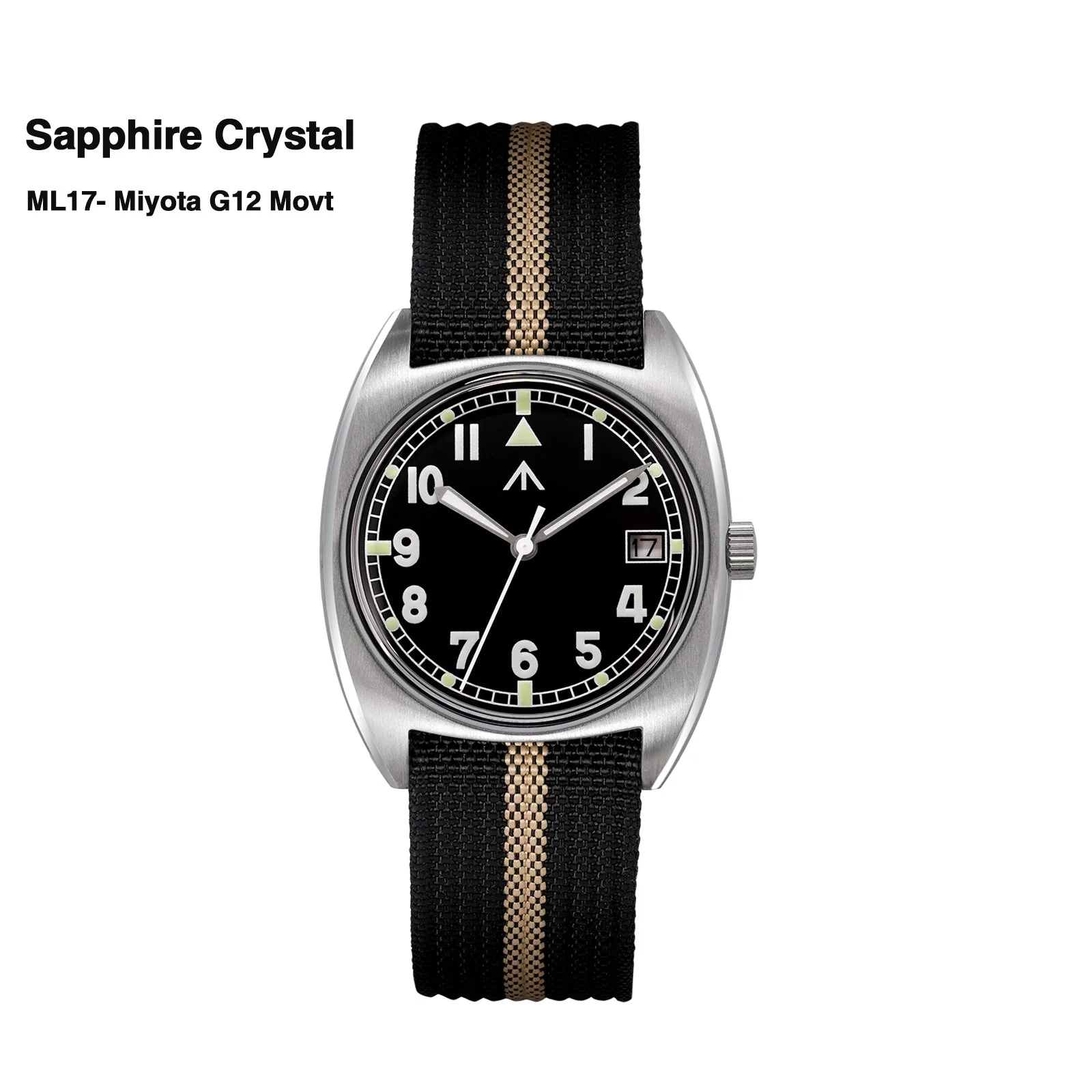 Militado Vintage 36mm Military Watch W10 Remake ML17 - Image 43