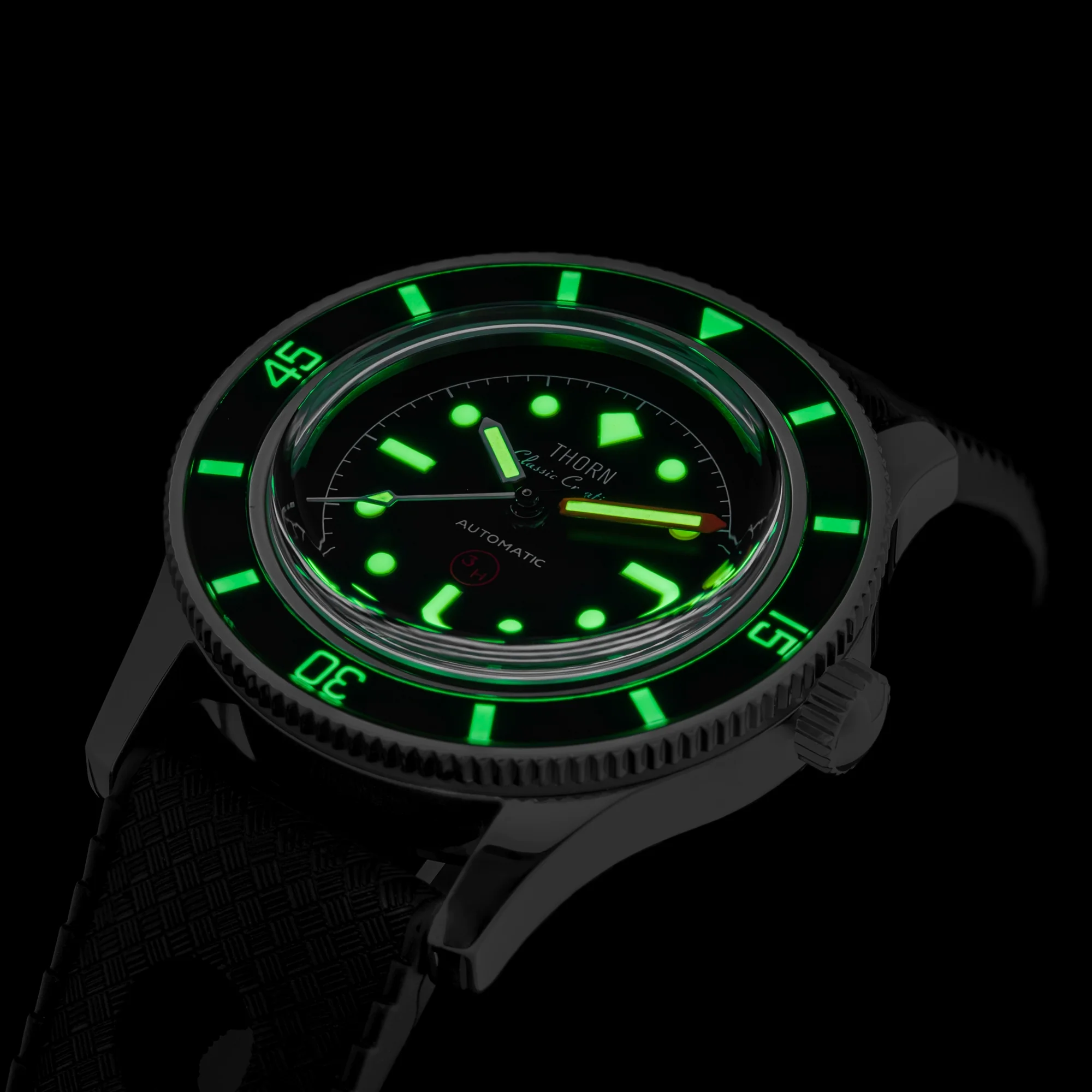 Thorn 38mm 50 Fathoms 3H PT5000 Dive Watch T008 - Image 6