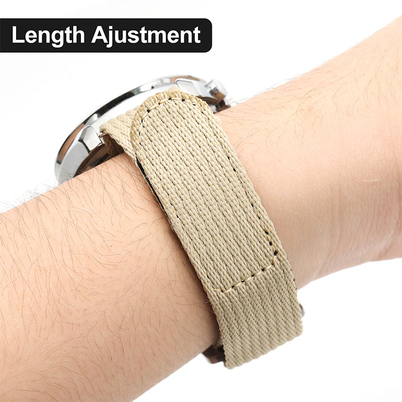 20mm/22mm Soft Nylon Magic Tape Watchband - Image 12