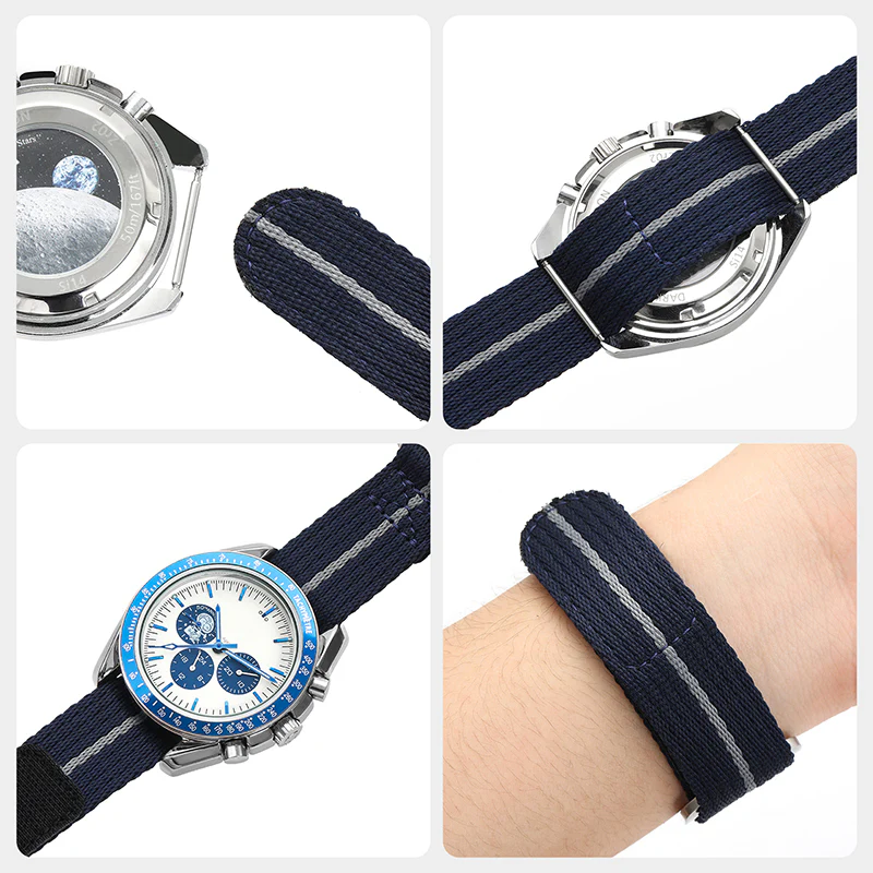 20mm/22mm Soft Nylon Magic Tape Watchband - Image 16