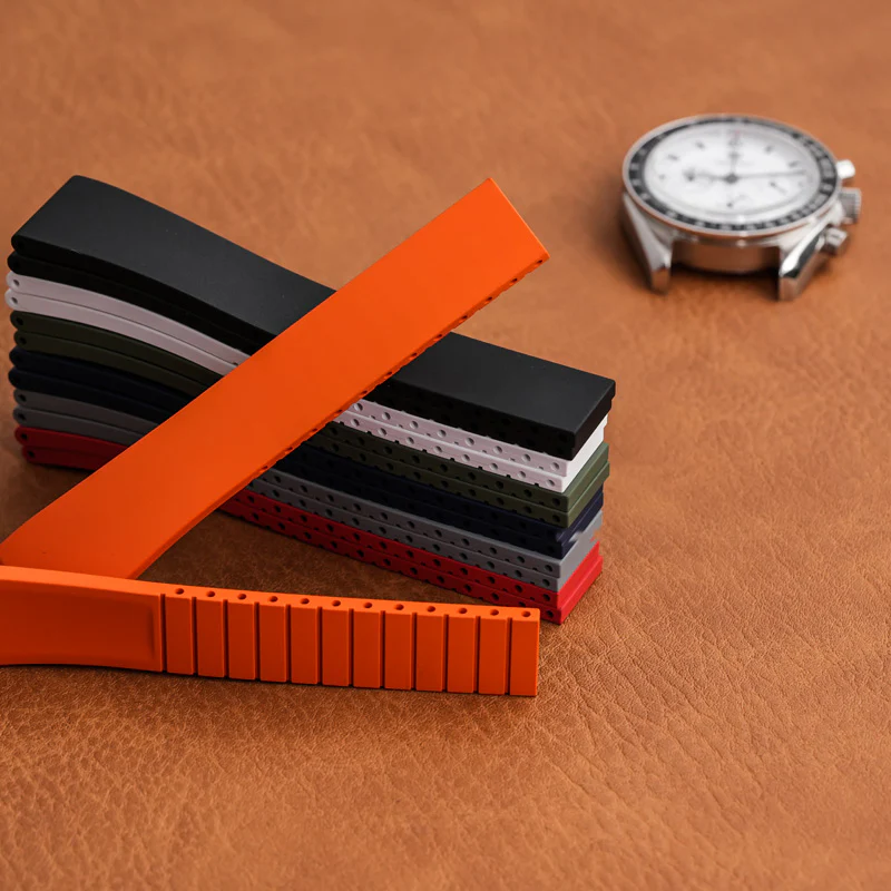★SuperDeal★ Cut-to-Size FKM Rubber Watch Strap - Image 3