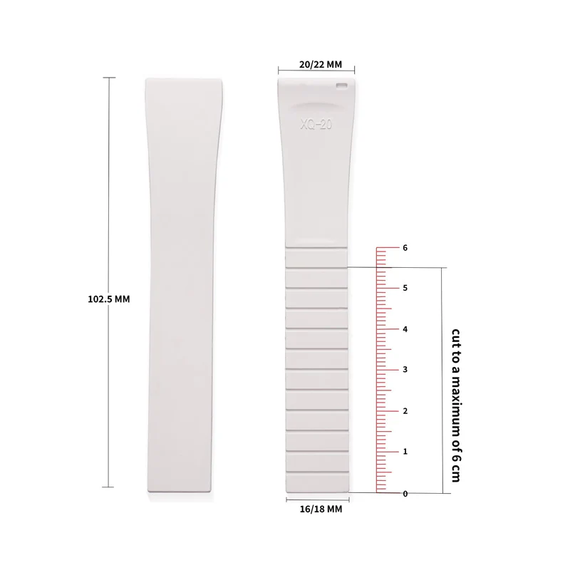 ★SuperDeal★ Cut-to-Size FKM Rubber Watch Strap - Image 5
