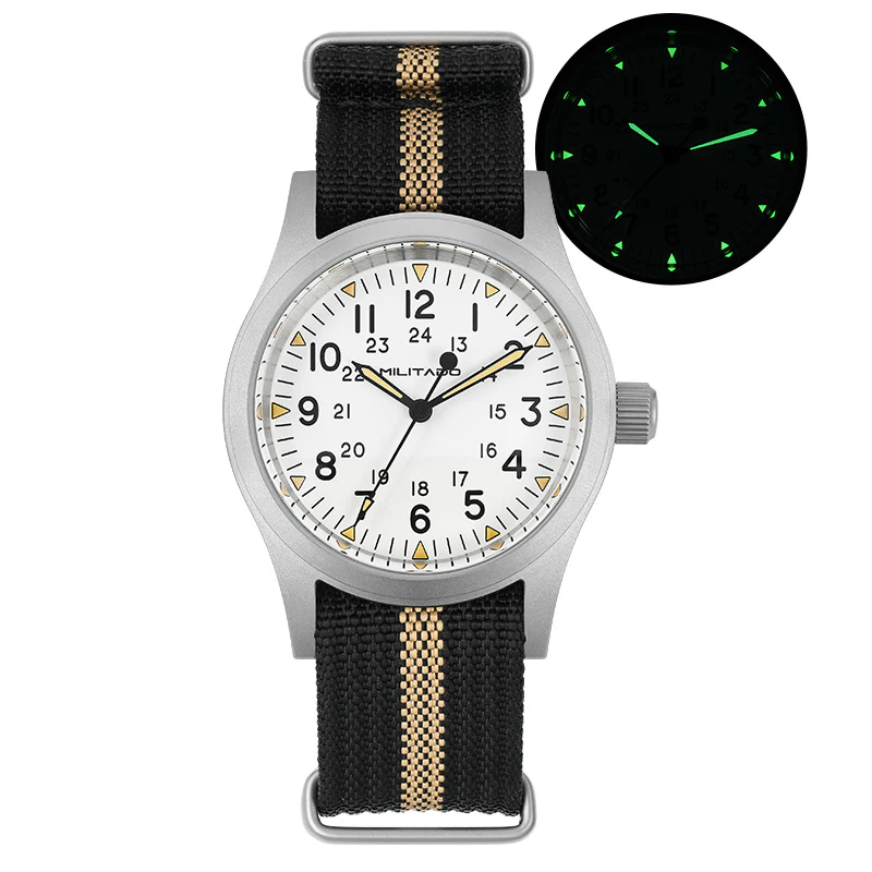 Militado 38mm Sapphire Crystal Pilot Field Watch ML05 - Image 3