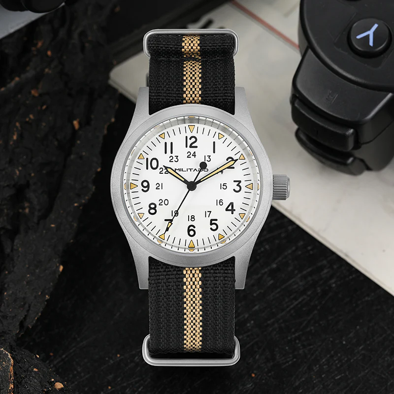 Militado 38mm Sapphire Crystal Pilot Field Watch ML05 - Image 31