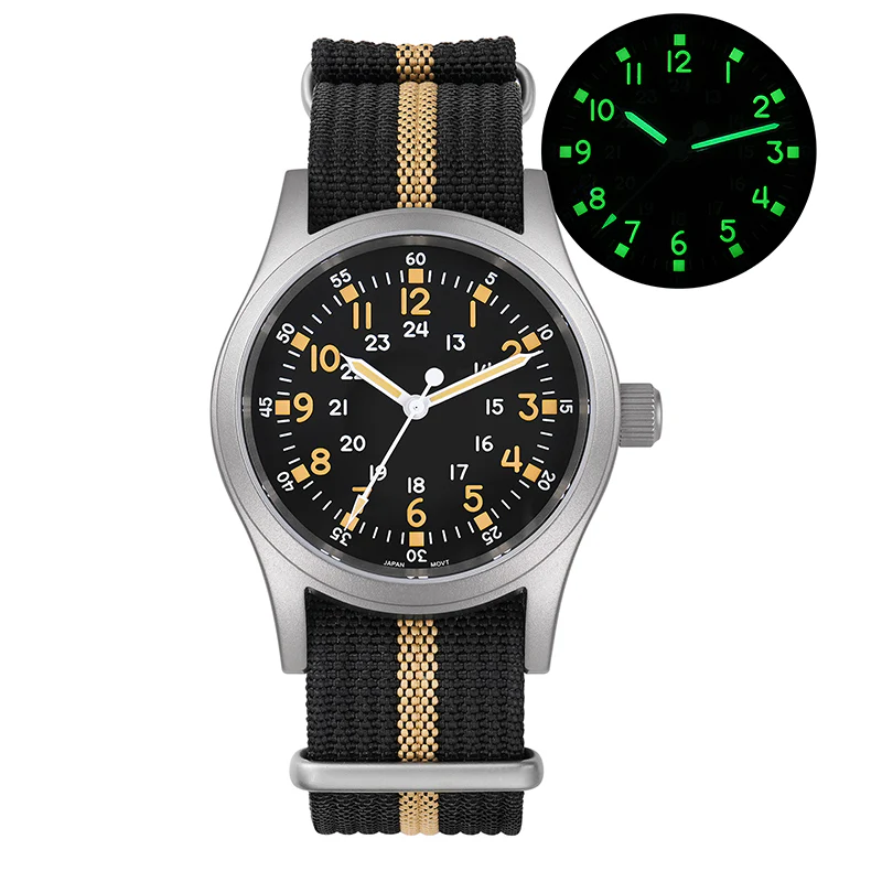 Militado 38mm Sapphire Crystal Pilot Field Watch ML05 - Image 36