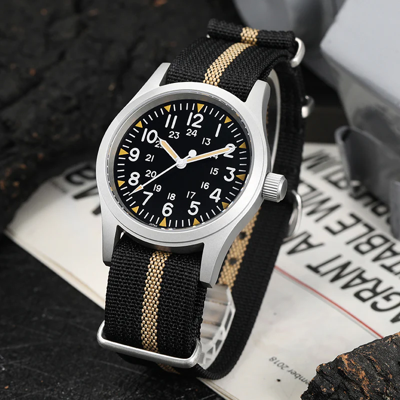 Militado 38mm Sapphire Crystal Pilot Field Watch ML05 - Image 9