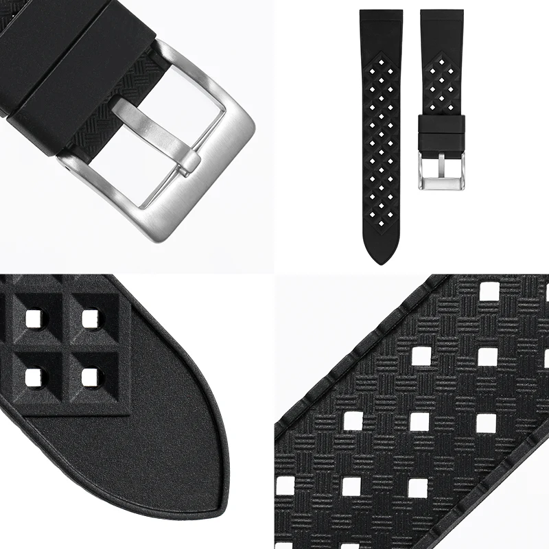 Tropical Soft Silicon Rubber Dive Watch Strap - Image 3
