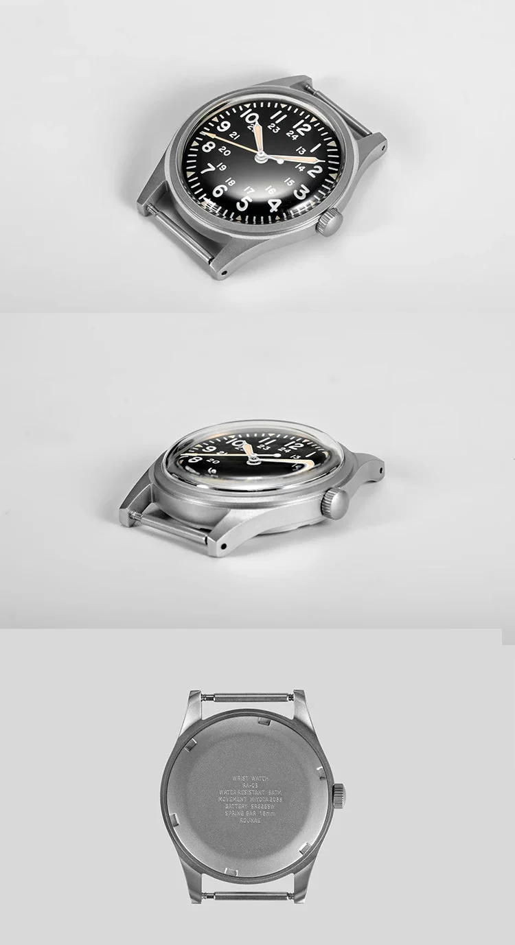 RDUNAE RA03 Retro Military 34.5mm Men Watch - Image 14