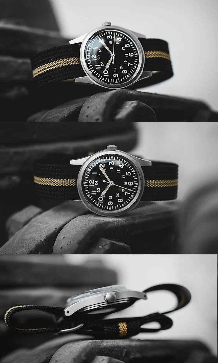 RDUNAE RA03 Retro Military 34.5mm Men Watch - Image 17
