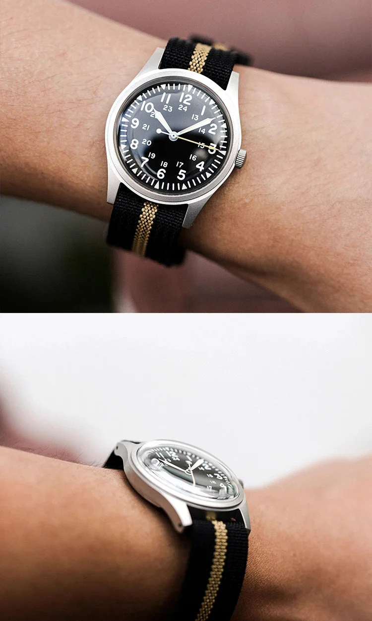 RDUNAE RA03 Retro Military 34.5mm Men Watch - Image 19
