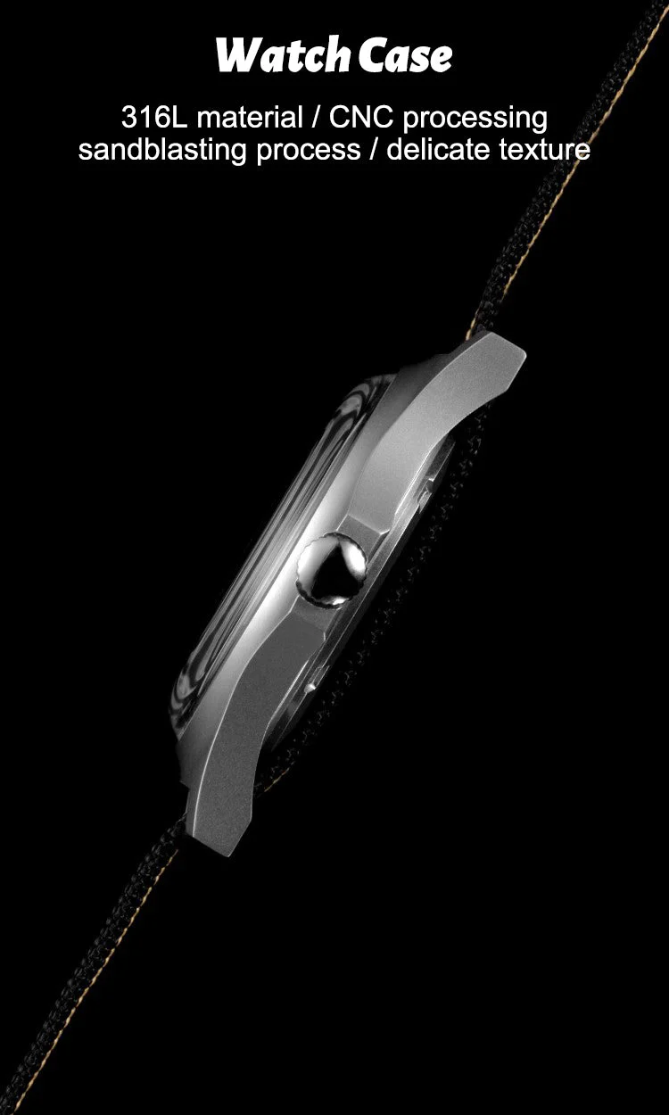 RDUNAE RA01 Retro Military 36.8mm Men Watch - Image 3