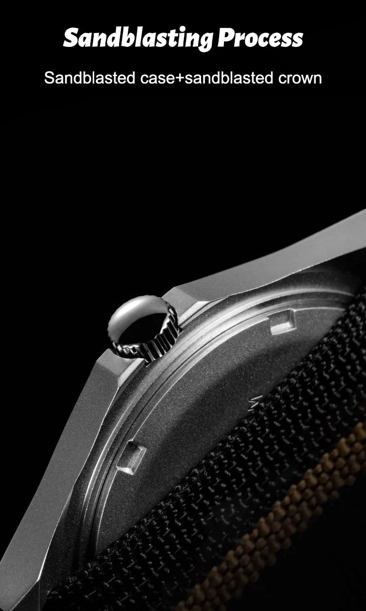 RDUNAE RA01 Retro Military 36.8mm Men Watch - Image 7