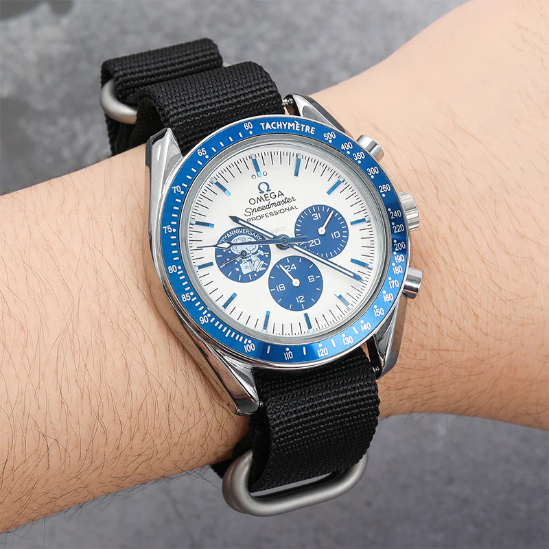 Thick Premium Woven Nylon Military Watch Zulu Strap - Image 5