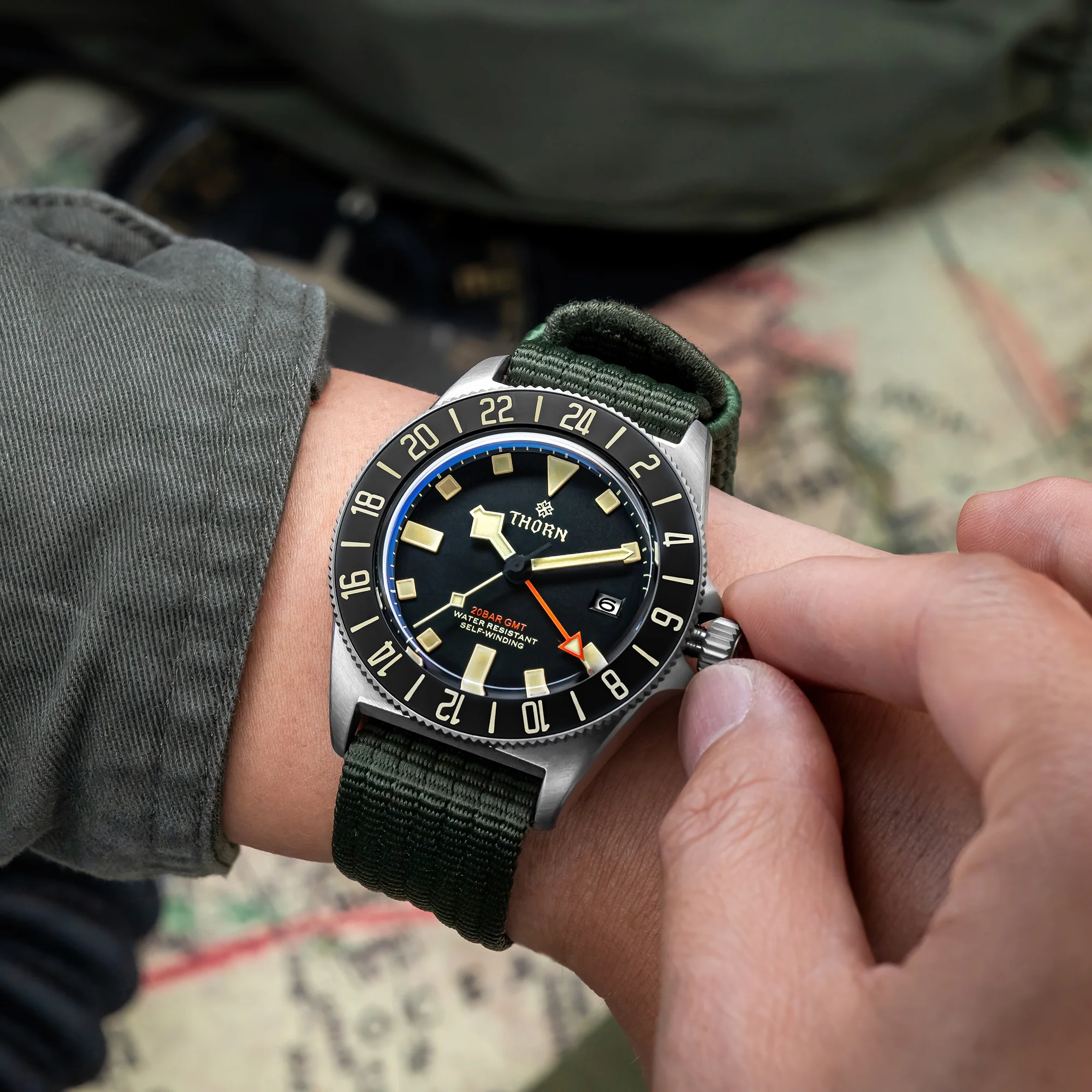 THORN 42mm NH34 GMT Automatic Dive Watch T020 - Image 21