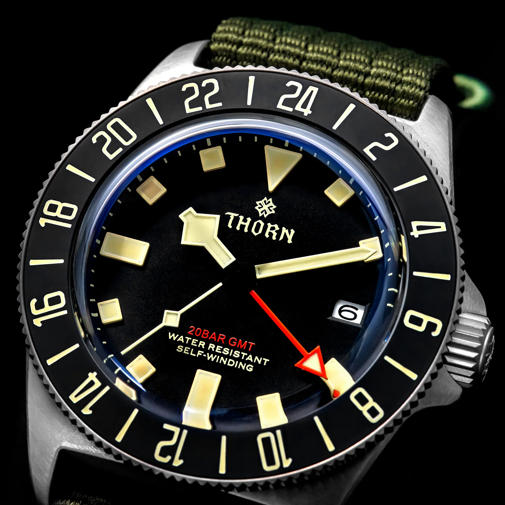 THORN 42mm NH34 GMT Automatic Dive Watch T020 - Image 3